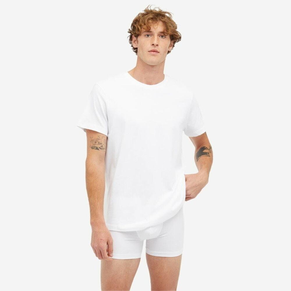 Skims Solid Chalk White Modal Jersey Short Sleeve Crewneck Essential Tee Size XL
